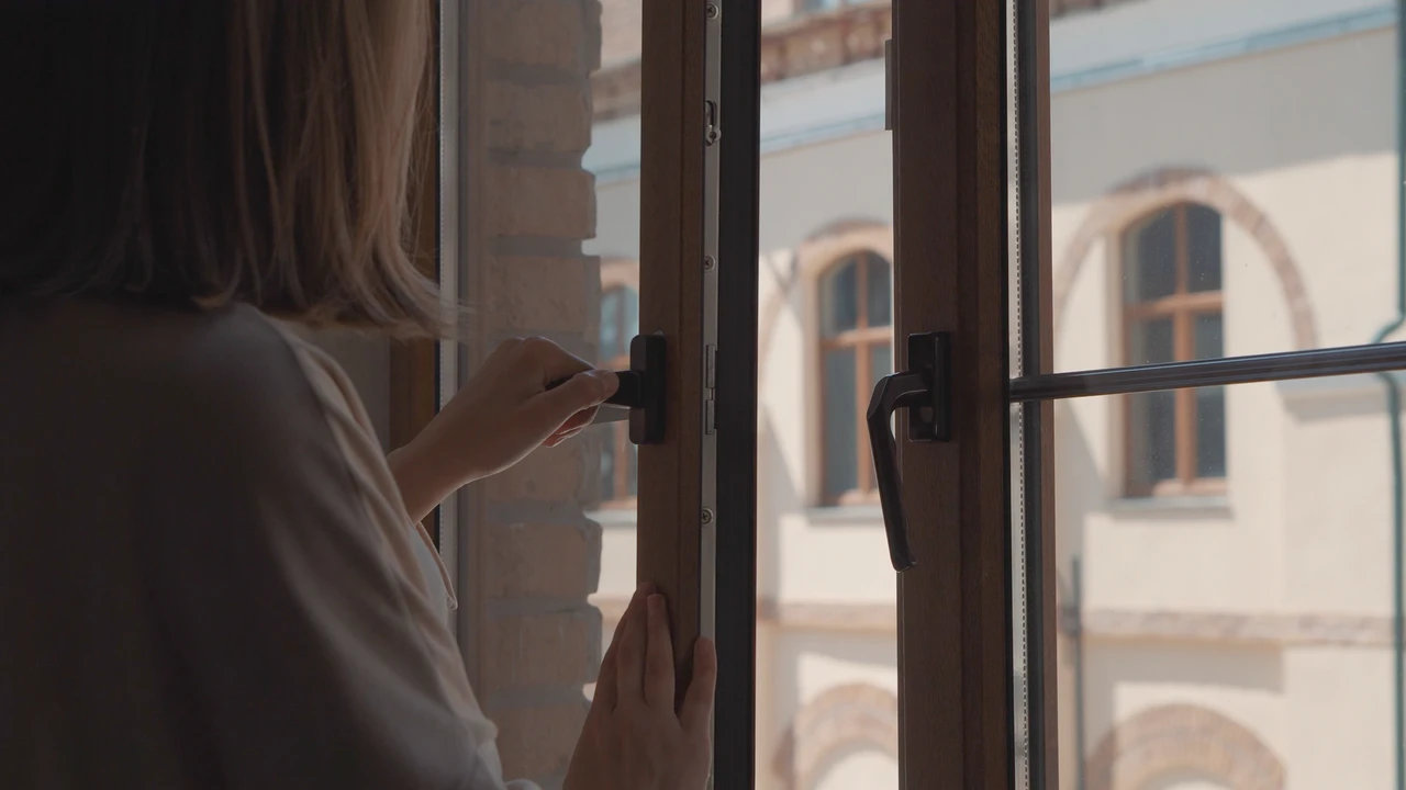 Opening a window for fresh air