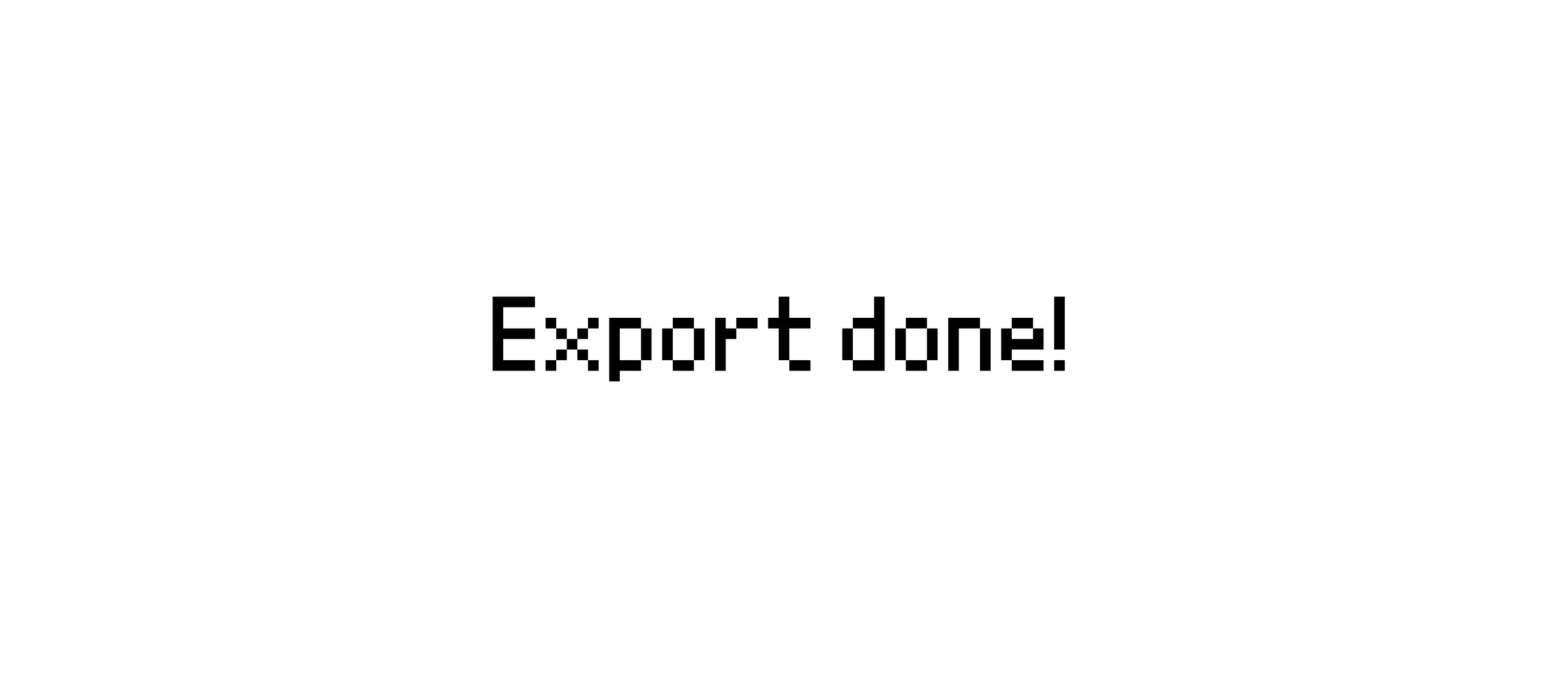 Export Complete