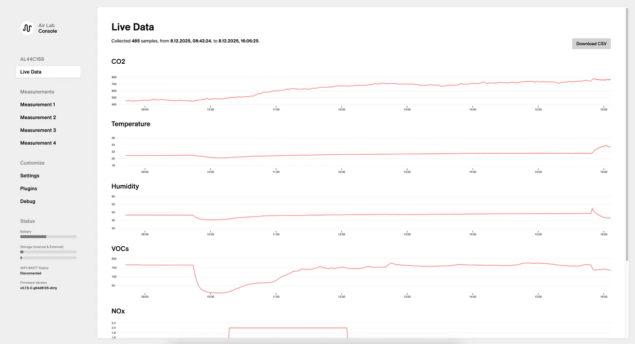 Air Lab Code on a Laptop